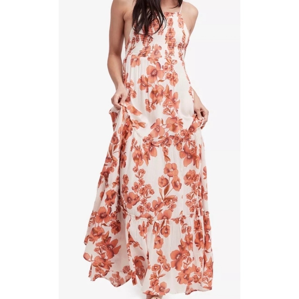 Free People Intimately Garden Party Boho‎ Floral Maxi Dress Medium